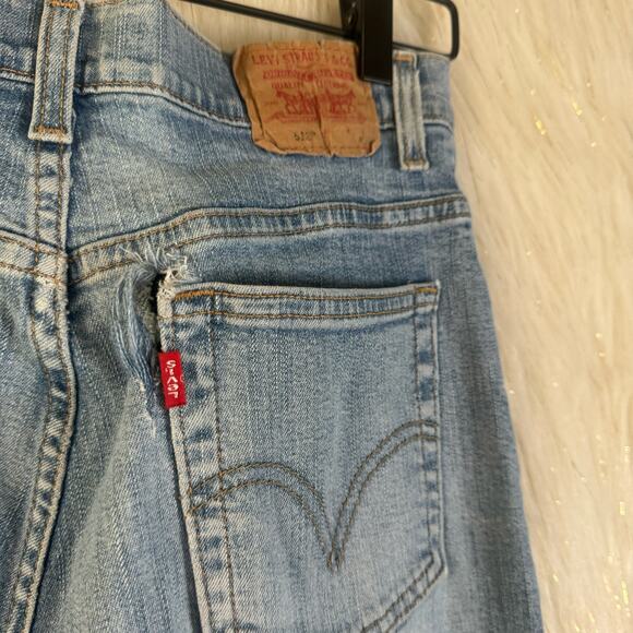 Vintage Levi's 512 Classic Slim Stretch Tapered Leg Light Wash Stretch 6 - Picture 7 of 11